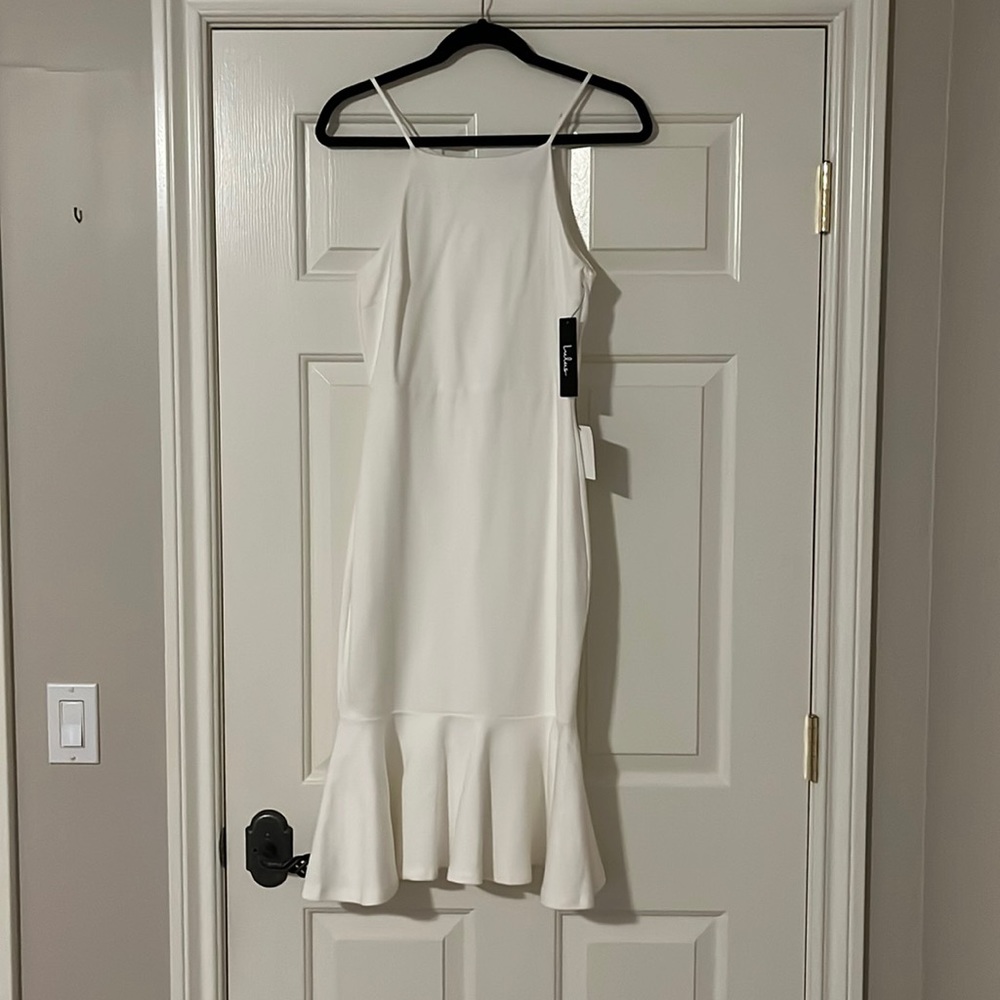 Lulus White midi dress
